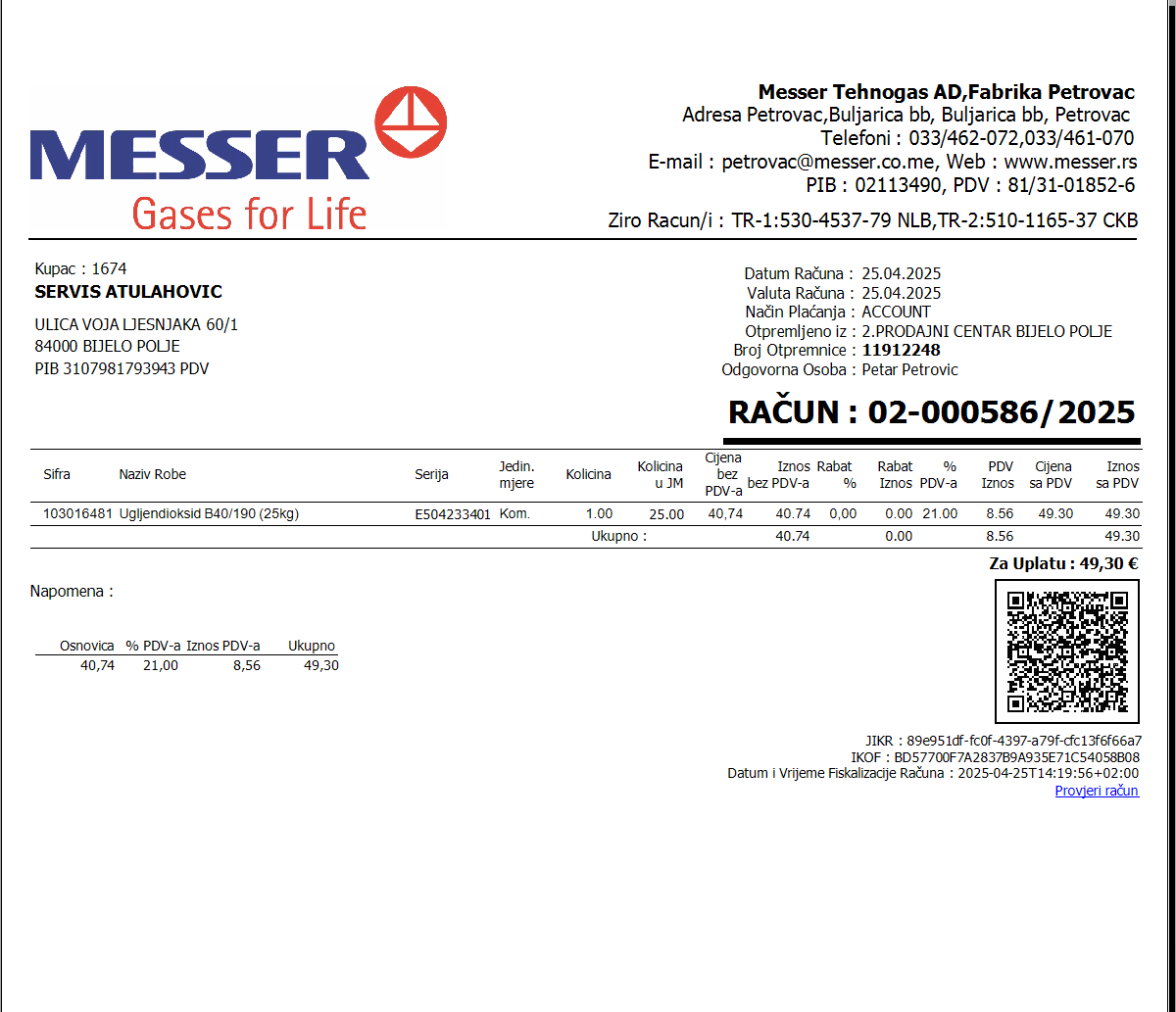 Kasa aplikacija – Focus ERP